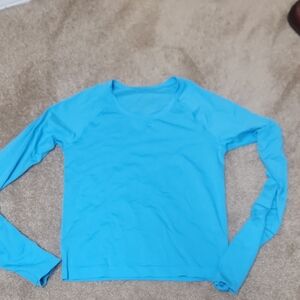 lululemon athletica Vibrant Blue Long Sleeve Top